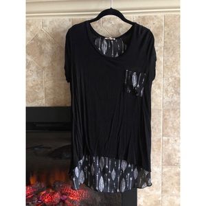 High/Low Pocket Tee Shirt